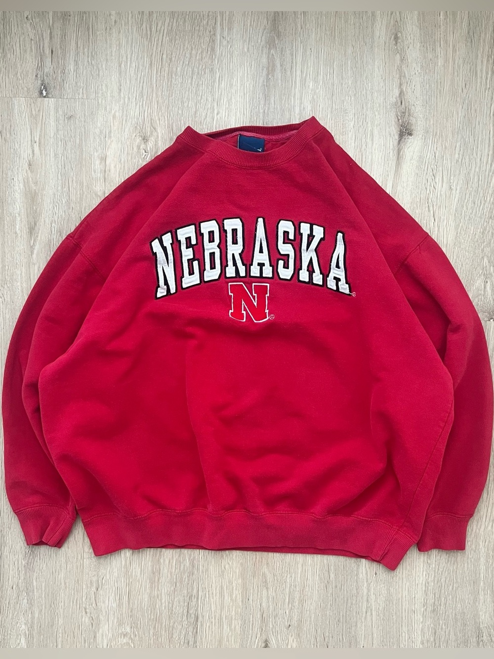 Vintage Nebraska Cornhuskers Sweatshirt Mens XL Red Crewneck 90s Y2K NCAA